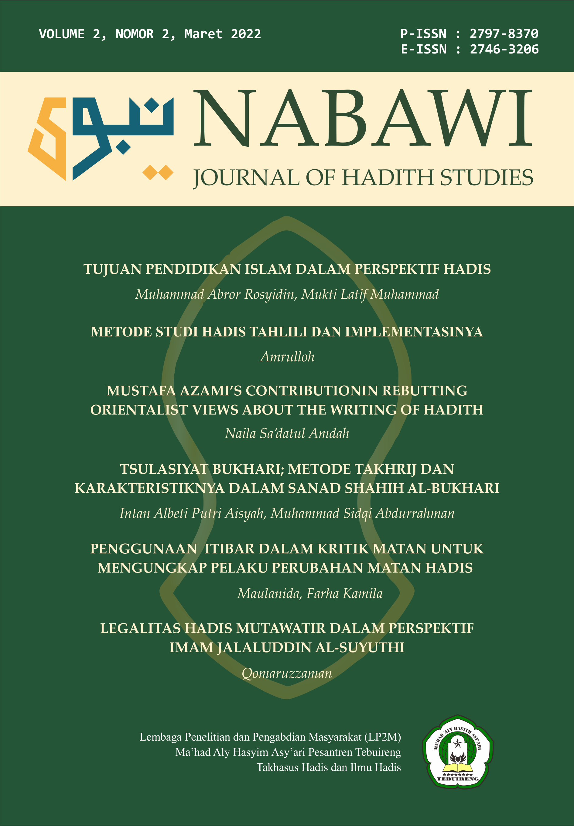 Nabawi Journal Cover